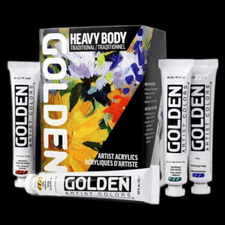 GOLDEN Akrylová sada Heavy Body Traditional Set - 9 ks (GOLDEN Heavy Body Traditional Set - 7 ks)
