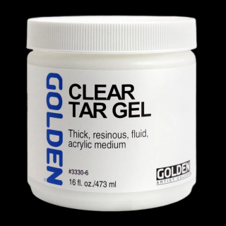 GOLDEN Clear Tar Gel - 473 ml (Husté, živicové akrylové médium)