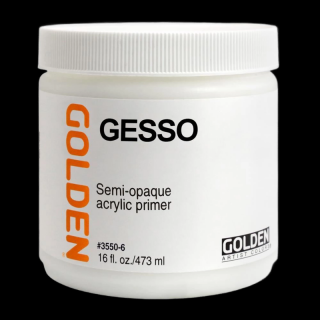 GOLDEN Gesso - 473 ml (Nepriehľadné akrylové gesso)
