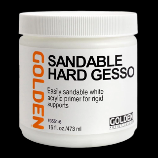 GOLDEN Sandable Hard Gesso - 473 ml (Akrylové gesso)
