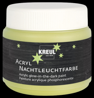KREUL Akrylová fluorescenčná farba 150 ml (akrylová farba svietiaca v tme)