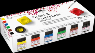 KREUL farby na sklo a porcelán CLEAR set 6 x 20 ml ( farby na sklo a porcelán)