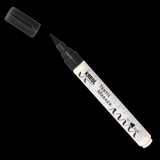 KREUL Marker na textil - BRUSH - Black (KREUL Marker na textil - BRUSH - Black)
