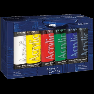 KREUL Sada akrylových farieb  El Greco 6 x 75 ml (Sada akrylových farieb El Greco 6x75ml)
