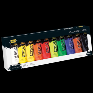 KREUL Sada akrylových farieb Solo Goya 10 x 100 ml (Sada akrylových farieb Solo Goya 10x100ml)
