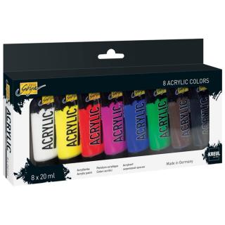 KREUL Sada akrylových farieb Solo Goya 8 x 20 ml (Sada akrylových farieb Solo Goya 8x20ml)