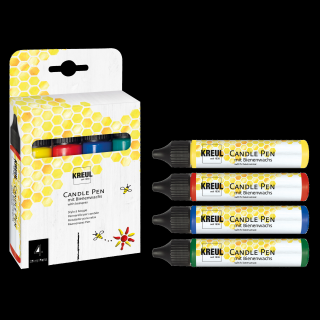 KREUL Sada CANDLE PEN na maľovanie sviečok 4 ks (KREUL Sada CANDLE PEN na maľovanie sviečok 4 ks)