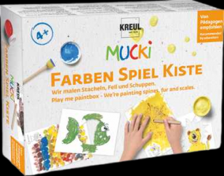 KREUL Sada farieb MUCKI - paintbox maľujeme zvieratká - prstové farby (Farby pre deti)