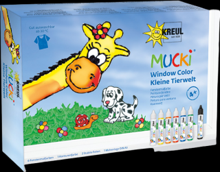 KREUL Sada farieb na sklo MUCKI - Zvieratká (Farby na okno)