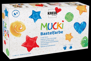 KREUL Sada farieb pre deti MUCKI 6 x 80 ml (farby pre deti)