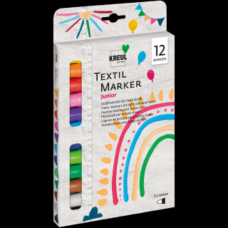KREUL Sada fixiek na textil JUNIOR 12 ks (Popisovače na textil)