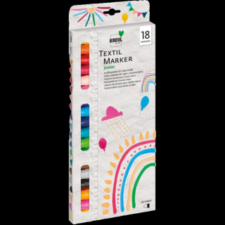 KREUL Sada fixiek na textil JUNIOR  18 ks (Popisovače na textil)