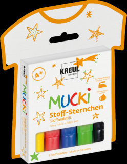 KREUL Sada fixiek na textil pre deti MUCKI 5 ks (Popisovače na textil)