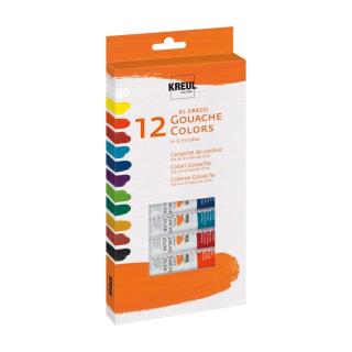 KREUL Sada gvašových farieb El Greco 12 x 12 ml (Sada gvašových farieb El Greco 12x12ml)