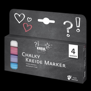KREUL sada kriedových markerov CHALKY 4 ks (sada kriedových markerov)