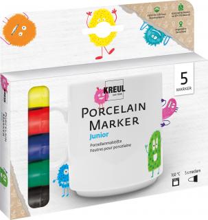 KREUL Sada markerov na porcelán JUNIOR medium 5 ks (fixky na porcelán)