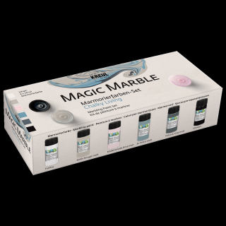 KREUL Sada na mramorovanie - Magic Marble Chalky Living 6 x 20 ml (Mramorovanie)