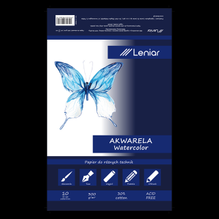 Leniar akvarelový blok - rôzne formáty (Akvarelový blok Leniar - 300 g/m2, 10 listov)