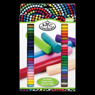Olejové pastely okrúhle Royal &amp; Langnickel - sada 48 ks
