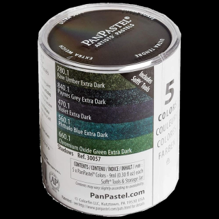 PanPastel Extra Dark Shadows sada pastelov 5 ks (PanPastel Extra Dark Shadows sada pastelov 5 ks)