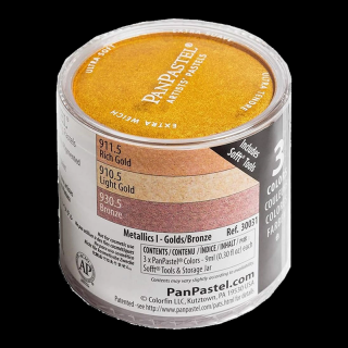 PanPastel Metallics Basic sada pastelov 3 ks (PanPastel Metallics Basic sada pastelov 3 ks)