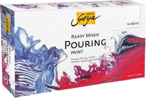 Pouring set pripravený na použitie Kreul Solo Goya - 6x80 ml (Set na liatie farieb)