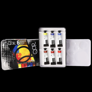 QOR Sada akvarelových farieb - 6 x 5 ml - INTRODUCTORY (QoR Introductory 6 Set by GOLDEN )