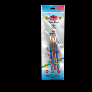 R&amp;L Big Kid's Choice sada štetcov na detaily 3 ks (Royal &amp; Langnickel sada štetcov na detaily BK612)