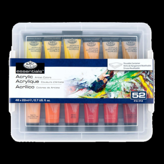 R&amp;L sada akrylových farieb v puzdre - 48 x 22 ml (Royal &amp; Langnickel sada akrylových farieb v puzdre - 48 x 22 ml)