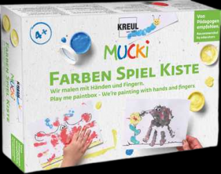 Sada farieb Kreul MUCKI - paintbox maľujeme rukami - prstové farby (Farby pre deti)