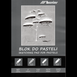 Skicovací blok Leniar Pastel s tónovanými papiermi - rôzne formáty (Skicovací blok Leniar Pastel (120 g/m2))