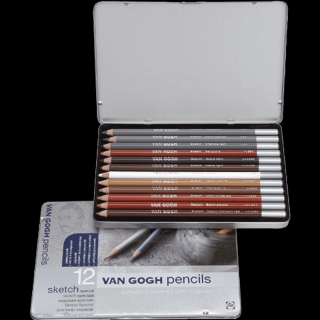 Špeciálne ceruzky sketch Van Gogh - sada 12 ks