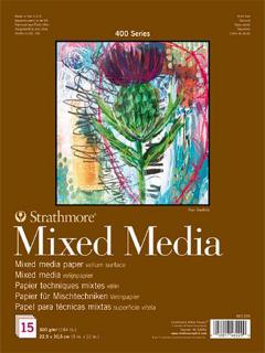 Strathmore Mixed Media 22,9x30,5cm, 15 listov, 400 series (Strathmore Mixed Media 22,9x30,5cm, 15 listov, 400 series)