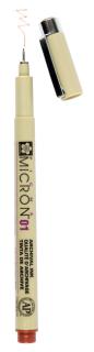 Technické pero SAKURA Pigma Micron® Brown - vyber veľkosť hrotu (Mikrónové pero Sakura Pigma Micron® BROWN - Hnedá)