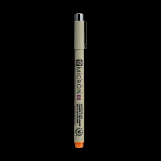 Technické pero SAKURA Pigma Micron® Orange - vyber veľkosť hrotu (Mikrónové pero Sakura Pigma Micron® Orange - Oranžová)