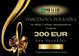 Darčeková poukážka na nákup tovaru v hodnote 200 €