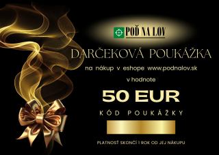 Darčeková poukážka  na nákup tovaru v hodnote 50 €