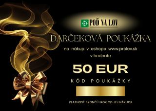 Elektronická darčeková poukážka na nákup tovaru v hodnote 50 €