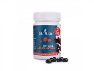 Díky přírodě Havajský astaxanthin Vegan Balenie: 6 mg astaxantínu / 60 kapsúl