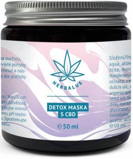 Herbalus Detox pleťová maska s CBD