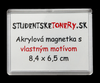 Akrylová magnetka 8,4x6,5 cm