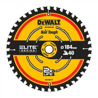 DeWALT DT10303 Pílový kotúč ELITE, 184 x 16 mm, 40 zubov