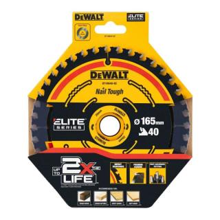 DeWALT DT10640 Pílový kotúč EXTREME, 165 x 16 a 20 mm, 40 zubov