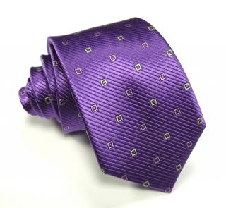 Fialová kravata hodváb V.I.P.