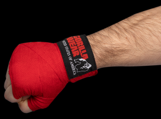Boxerské Omotávky na ruky - Červené Veľkosť: 2,5m / 98 inch