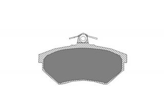 Brzdové platničky SCT-GERMANY SP110 (Šírka 119mm  Výška 69.5mm  Hrúbka 19.2mm Kartón: 10ks)