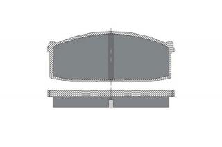 Brzdové platničky SCT-GERMANY SP112PR (Šírka 111.6mm  Výška 43.9mm  Hrúbka 14.2mm Kartón: 10ks)