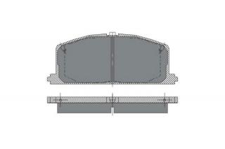 Brzdové platničky SCT-GERMANY SP118PR (Šírka 119.6mm  Výška 47.4mm  Hrúbka 15mm Kartón: 10ks)