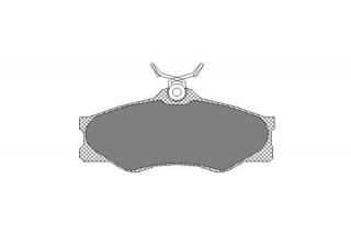 Brzdové platničky SCT-GERMANY SP140PR (Šírka 129.6mm  Výška 56.6mm  Hrúbka 19mm Kartón: 10ks)