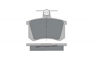 Brzdové platničky SCT-GERMANY SP145 (Šírka 87mm  Výška 67mm  Hrúbka 16.2mm Kartón: 10ks)